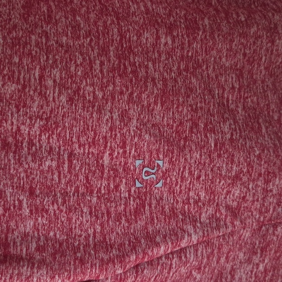 Lululemon Mens Surge Warm Half Zip Long Sleeve Red Space Dye Zip Pocket - Picture 3 of 7